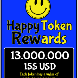 PACK 02 $HAPPY TOKEN REWARDS 13.000.000 USD $15