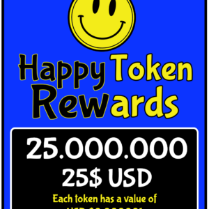 PACK 03 $HAPPY TOKEN REWARDS 25.000.000 USD $25