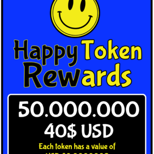 PACK 04 $HAPPY TOKEN REWARDS 50.000.000 USD $40